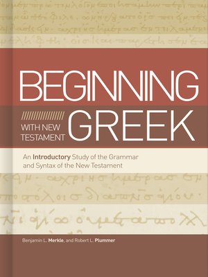 cover image of Beginning with New Testament Greek